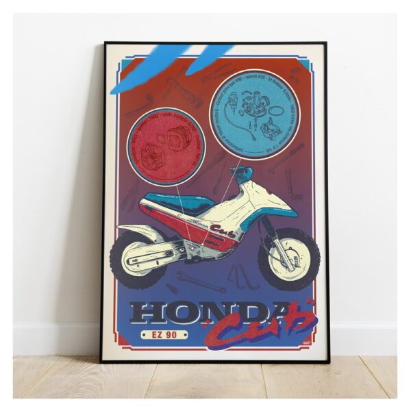 Affiche Honda Cub EZ 90 Affiche Honda Cub EZ 90