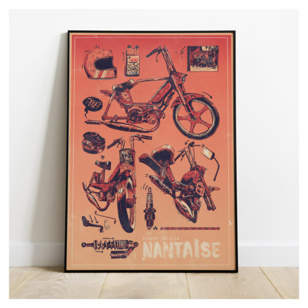 Affiche Peugeot 103 – A la Nantaise