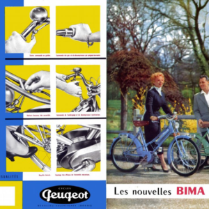 Publicité Peugeot Bima 1954