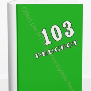 Manuel d'entretien Peugeot 103