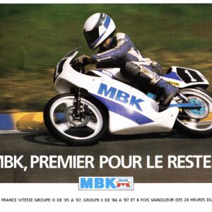 Publicité MBK 51 Magnum Racing 1987