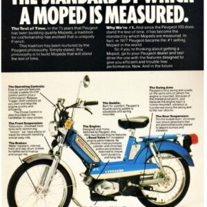 Publicité Peugeot 103 ( USA )
