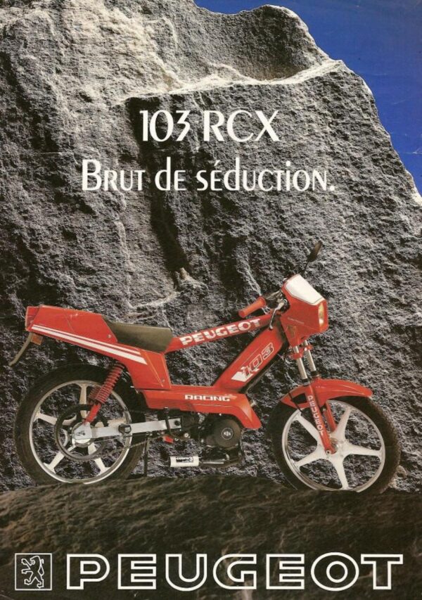 Publicité Peugeot 103 RCX