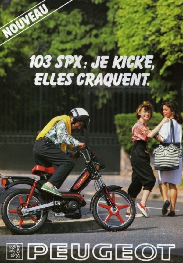 Publicité Peugeot 103 SPX