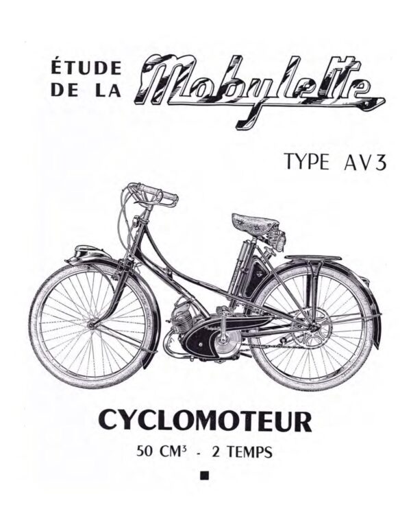 Manuel d'atelier Motobécane AV3