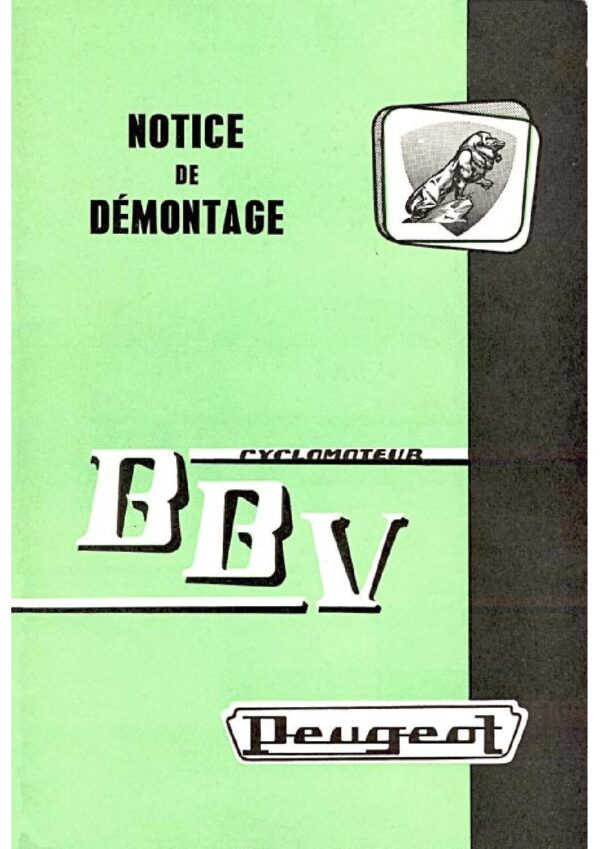 Manuel d'atelier Peugeot BBV 1960