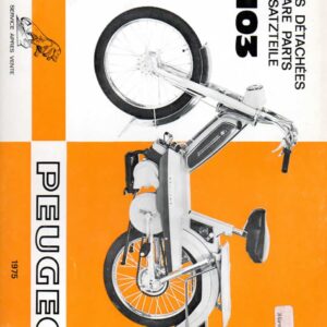 Catalogue pièces détachées Peugeot 103 (1975)