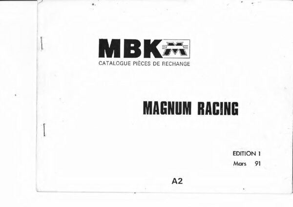 Catalogue pièces détachées MBK 51 Magnum Racing