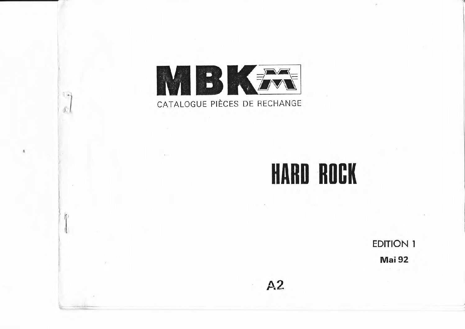 CATALOGUE_PDR_MBK51_HARDROCK Catalogue pièces détachées MBK 51 Hard Rock