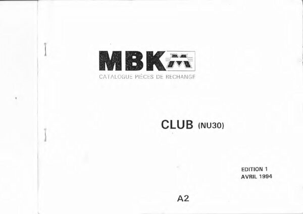 Catalogue pièces détachées MBK 51 Club