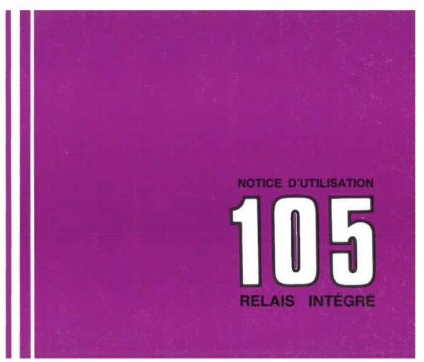 Notice d'utilisation Peugeot 105