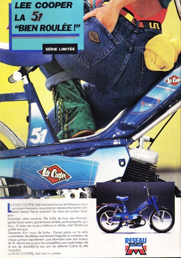 Publicité Motobécane 51 Lee Cooper