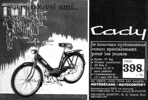 Publicité Motobécane Cady ( 1966 )