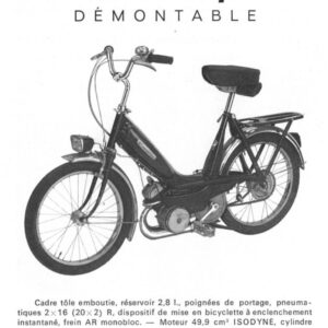Publicité Motobécane Cady ( 1967 / NB )