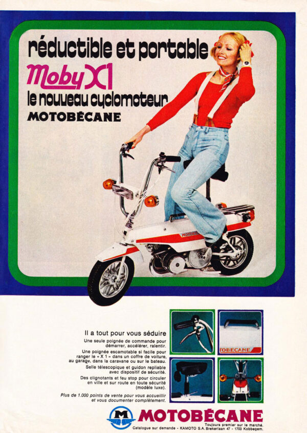 Publicité Motobécane Mobyx X1