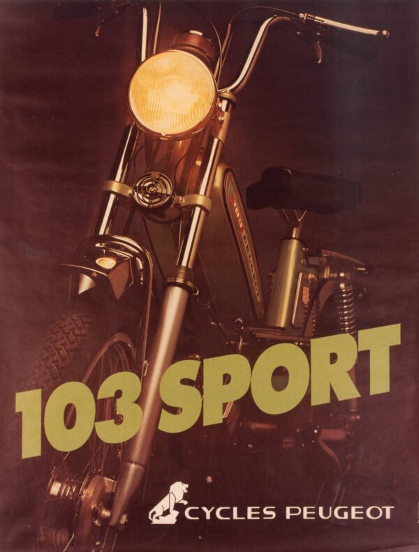 Publicité Peugeot 103 Sport
