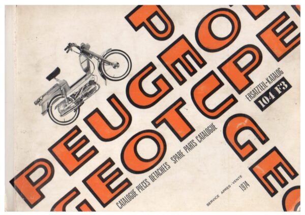 Catalogue pièces détachées Peugeot 103 Formule 3