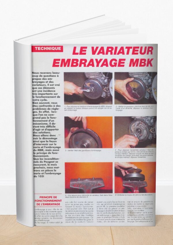 Guide : Le variateur embrayage MBK