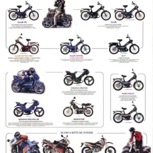 Publicité Gamme cyclomoteurs MBK 1998