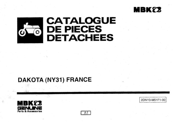 Catalogues pièces détachées MBK "Dakota"